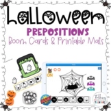 Speech Therapy Halloween Prepositions Boom Cards & Printab