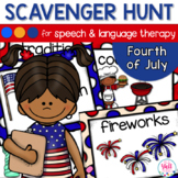 Speech Therapy Scavenger Hunt for The Fourth of July | Ind