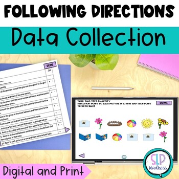 Preview of Speech Therapy Data Collection l Following Directions Data Sheets and Probes