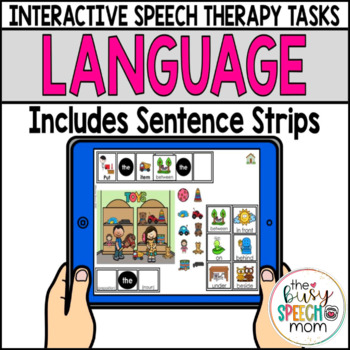 Preview of Speech Therapy Language BOOM CARDS