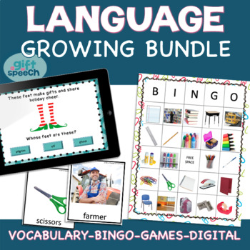 Preview of Language BUNDLE for Life Skills for Moderate to Severe Activities for the year!