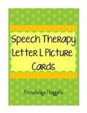Speech Therapy Letter L Picture Cards