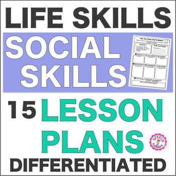 Preview of Speech Therapy Life Skill Social Skills: 15 Differentiated Lesson Plans