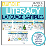 Speech Therapy Literacy Language Samples Bundle