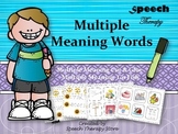 Speech Therapy Multiple Meaning Words Games
