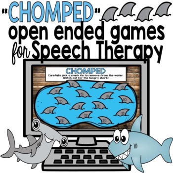 Preview of Speech Therapy Ocean and Summer Themed Games | Open-Ended