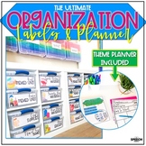Speech Therapy Organization Labels and Theme Planner
