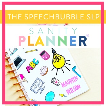 Preview of SLP PLANNER - Speech Therapy Organization and Data Planner ( Sanity Planner )