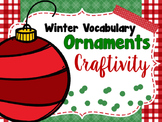 Speech Therapy Ornament Craft Winter Vocabulary