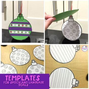 Easy Christmas Crafts: #8 Button Ornaments - Speech Room Style