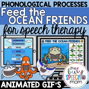 Preview of Summer Speech Therapy Boom Cards for PHONOLOGICAL PROCESSES