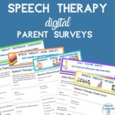 Speech Therapy | Parent Surveys | Questionnaire | Google F