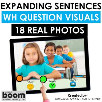 Preview of Speech Therapy, Picture Scenes for Speech Therapy, WH Questions Visuals