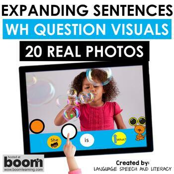 Preview of Speech Therapy, Picture Scenes for Speech Therapy, WH Questions Visuals, GIFs 