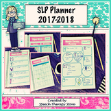 Speech Therapy Planner Calendar for 2017 to 2018