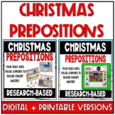 Speech Therapy Prepositions | Christmas Themed
