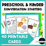 Speech Therapy Preschool Kindergarten Conversation Starter