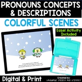 Speech Therapy Pronouns, Concepts & Descriptions | Digital