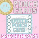 Speech Therapy Punch Cards Reinforcement/Reward System Var