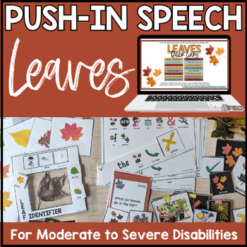 Preview of Speech Therapy Push In Group Activities for Self Contained Classrooms: Leaves