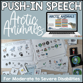 Preview of Speech Therapy Push In Group Activity Self Contained Classrooms: Arctic Animals