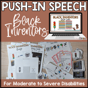 Preview of Speech Therapy Push In Group Activity Self Contained Classrooms: Black History