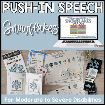 Preview of Speech Therapy Push In Group Activity Self Contained Classrooms: Snowflakes