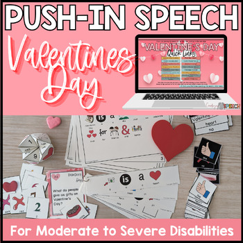 Preview of Speech Therapy Push In Group Activity Self Contained Classrooms: Valentine's Day