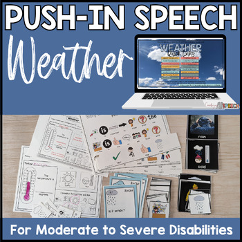 Preview of Speech Therapy Push In Group Activity for Self Contained Classrooms: Weather