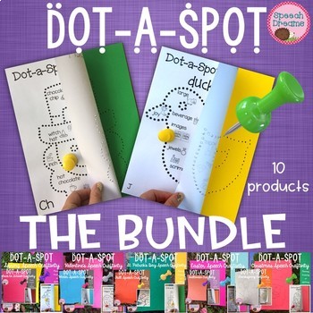 Preview of Speech Therapy Push Pin Art Bundle for Articulation and Language Fine Motor