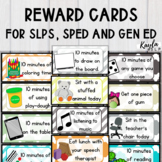 Speech Therapy Punch Cards & Reward Cards