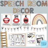 Speech Therapy Room Decor | Muted Boho Rainbows