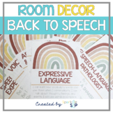 Speech Therapy Room Decor | Trendy Rainbow Decor Posters |
