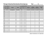 Speech Therapy: SLP Evaluation/Reevaluation/Screening Log