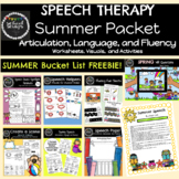 Summer Speech Therapy Packet