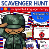 Speech Therapy Scavenger Hunt for Memorial Day