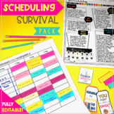 Speech Therapy Scheduling Survival Pack {Editable}