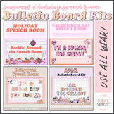 Speech Therapy Seasonal Bulletin Board Kit | Year Round BU