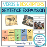 Speech Therapy Sentence Expansion Verbs & Descriptors AAC 