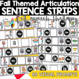 Speech Therapy Fall Activities | Silly Articulation Sentences