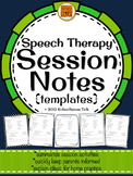 Speech Therapy Session Notes - quickly and easily keep par