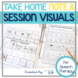 Speech Therapy Visual Schedule & Take Home Note | Behavior
