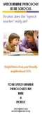 Speech Therapy: Speech Language Pathology in the Schools Brochure