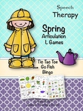 Speech Therapy Spring Articulation L Games