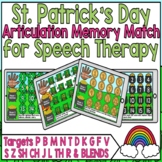 Speech Therapy St. Patrick's Day Boom Cards Articulation M