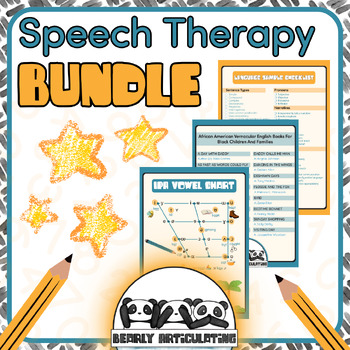 Preview of Speech Therapy Bundle: Language Sample Checklist, AAE and IPA Reference Sheets
