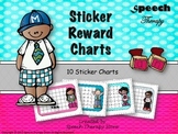 Speech Therapy Sticker Reward Charts