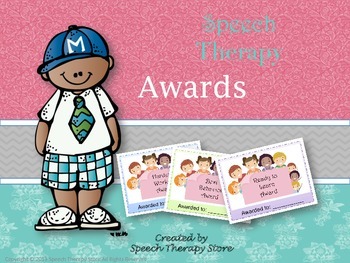 Preview of Speech Therapy Student Awards for the Month, Quarter, Term, Semester, or Year