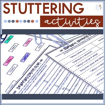 Preview of Speech Therapy Stuttering Activities