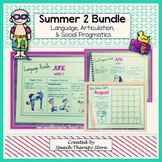 Speech Therapy Summer Homework 2: Language, Artic, Social 